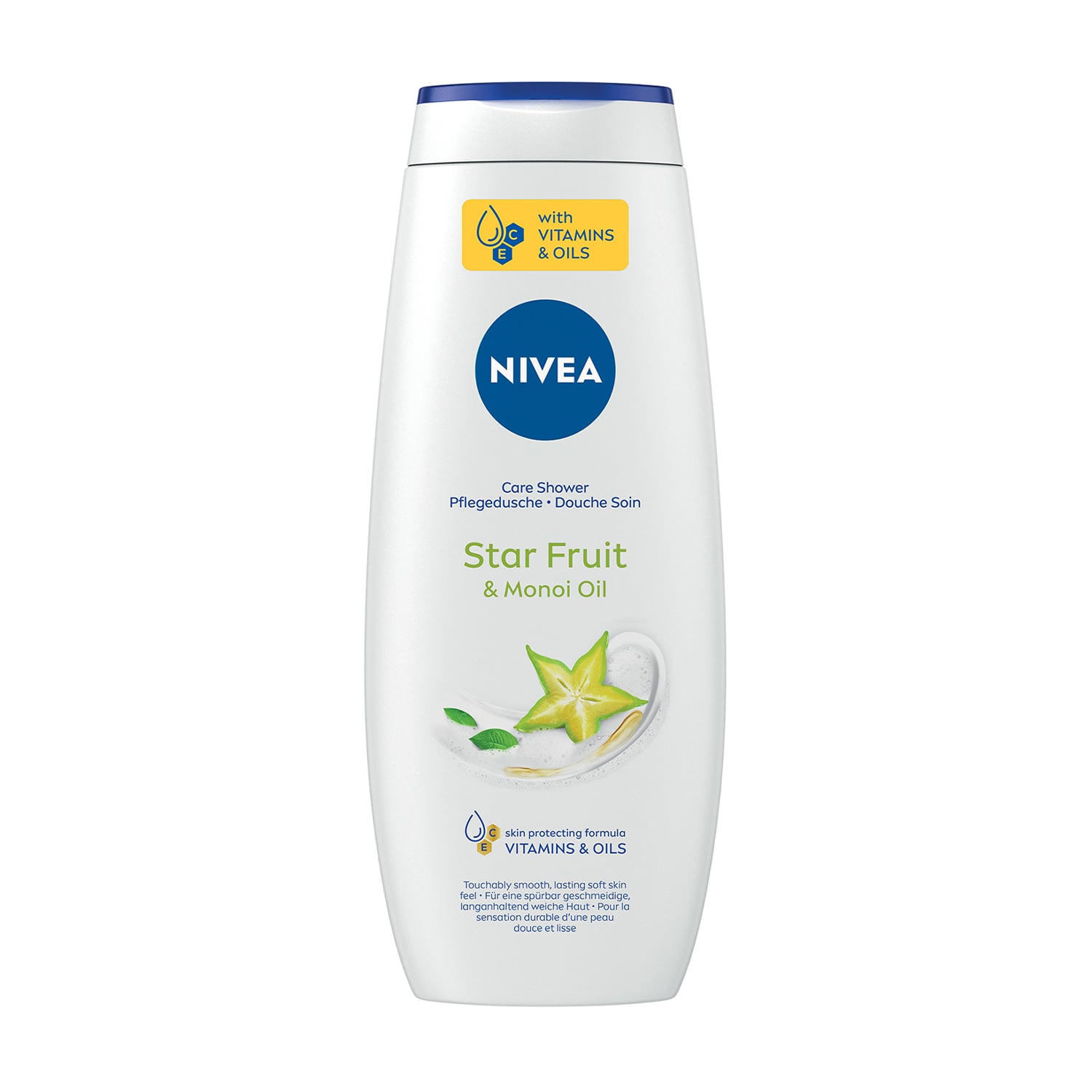 Гель-догляд для душу NIVEA Карамболь та олія моної, 500 мл